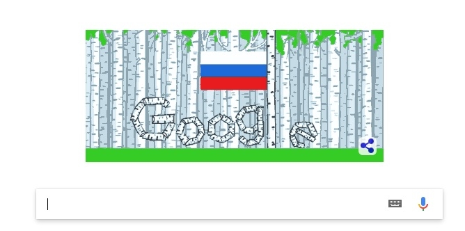 Google поздравил россиян с праздником анимированным дудлом