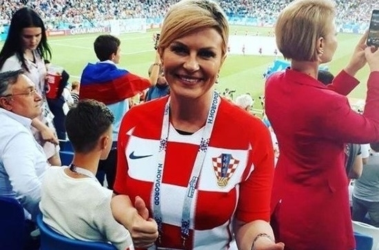Президент Хорватии по-русски поблагодарила Россию за ЧМ-2018