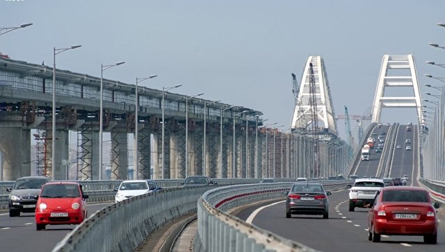 По Крымскому мосту в 2018 году проехали более 3,5 млн машин