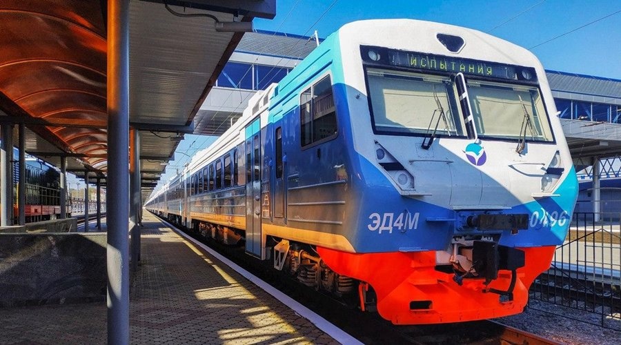 В Крым прибыли два новых электропоезда для экспресс-маршрута Севастополь – Евпатория