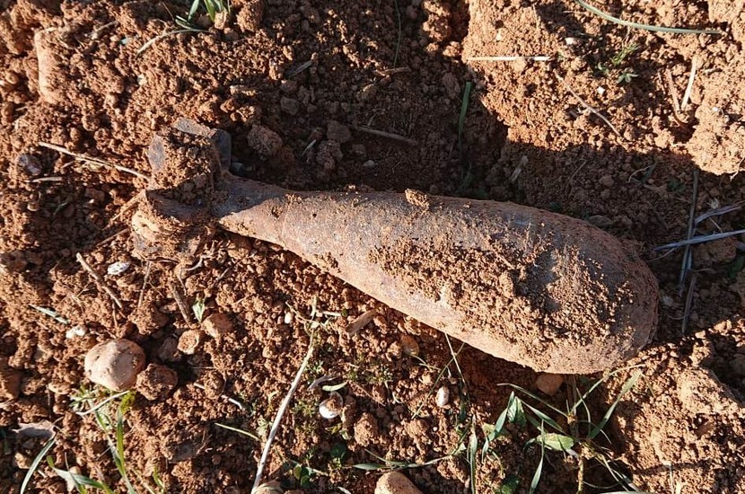 Тракторист пахал поле под Севастополем и нашел снаряд