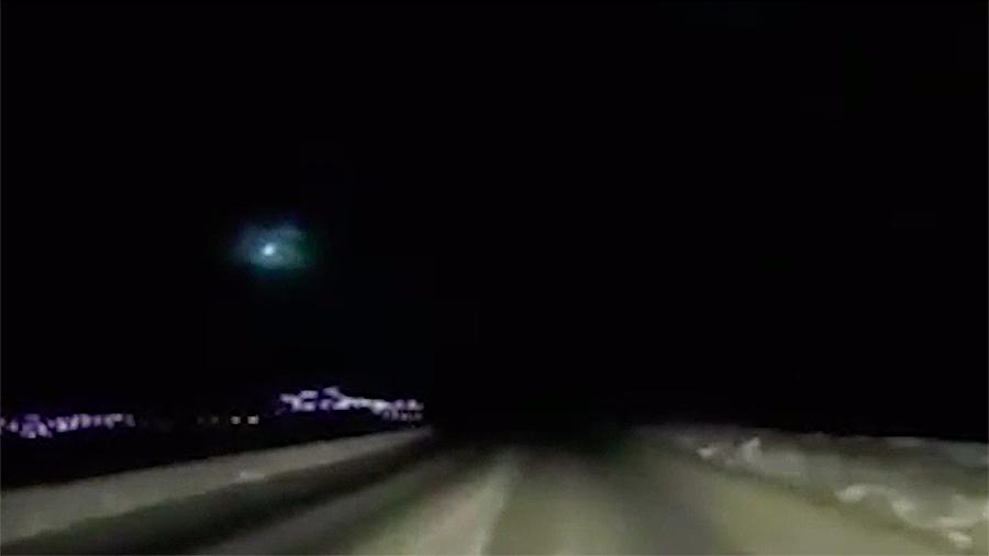 Метеорит взорвался в небе над Камчаткой