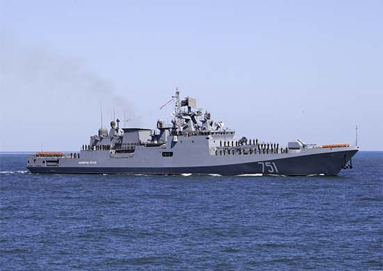 Экипаж фрегата Черноморского флота провёл комплексное учение в Средиземном море