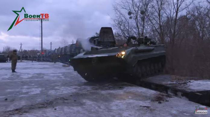 Российские военные прибывают в Белоруссию для масштабных учений в феврале