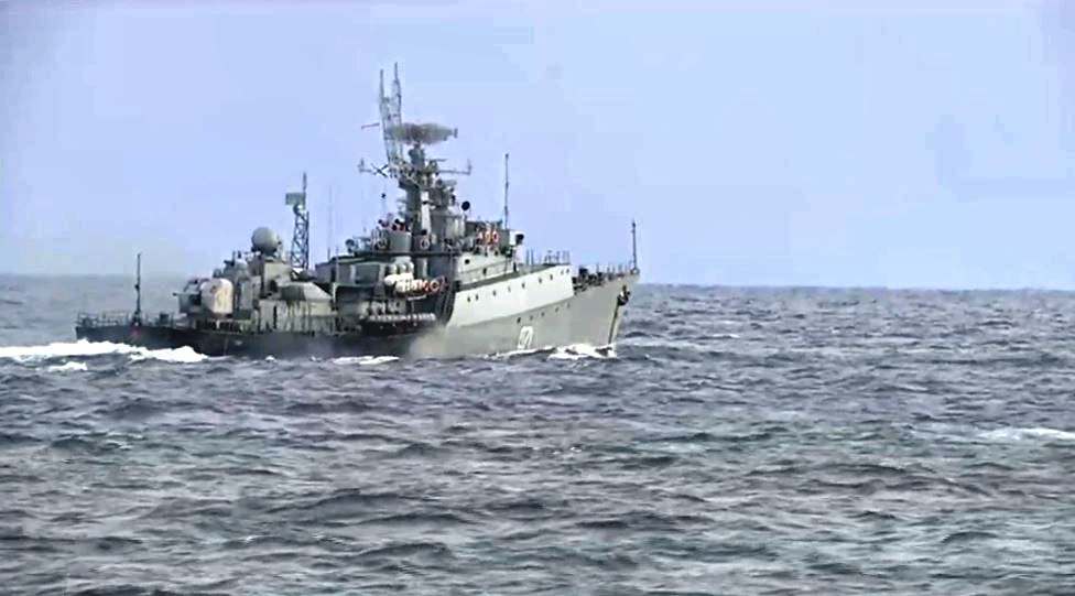 Корабли Черноморского флота выполнили артиллерийские стрельбы по воздушным и морским целям в ходе учения