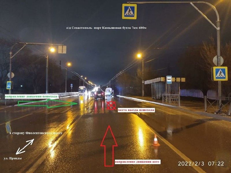 В Севастополе умерла женщина, которую сбили на пешеходном переходе