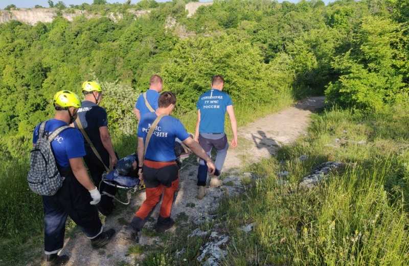 В пещерном городе Мангуп-Кале в Крыму пострадала туристка