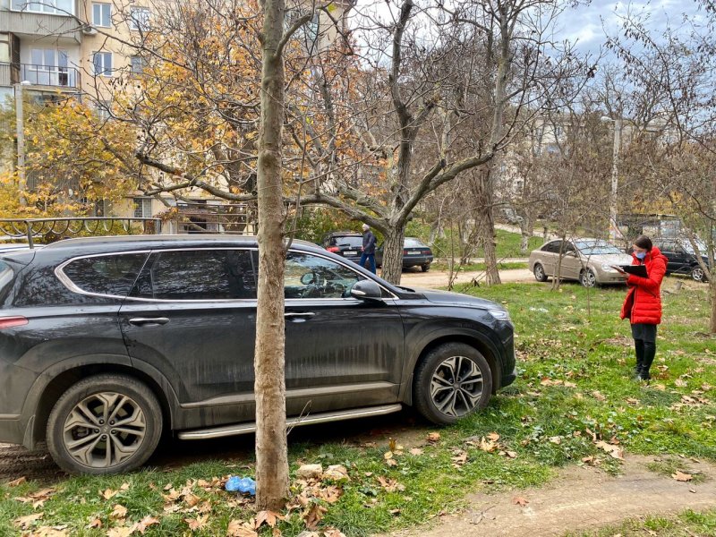 В Крыму будут штрафовать за парковку на газонах и игровых площадках