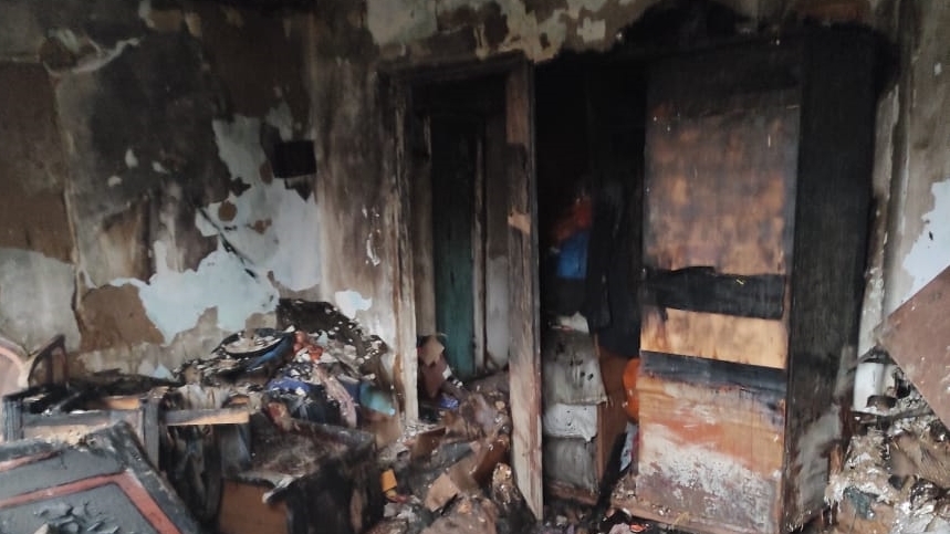 При пожаре в Первомайском районе обнаружен погибший