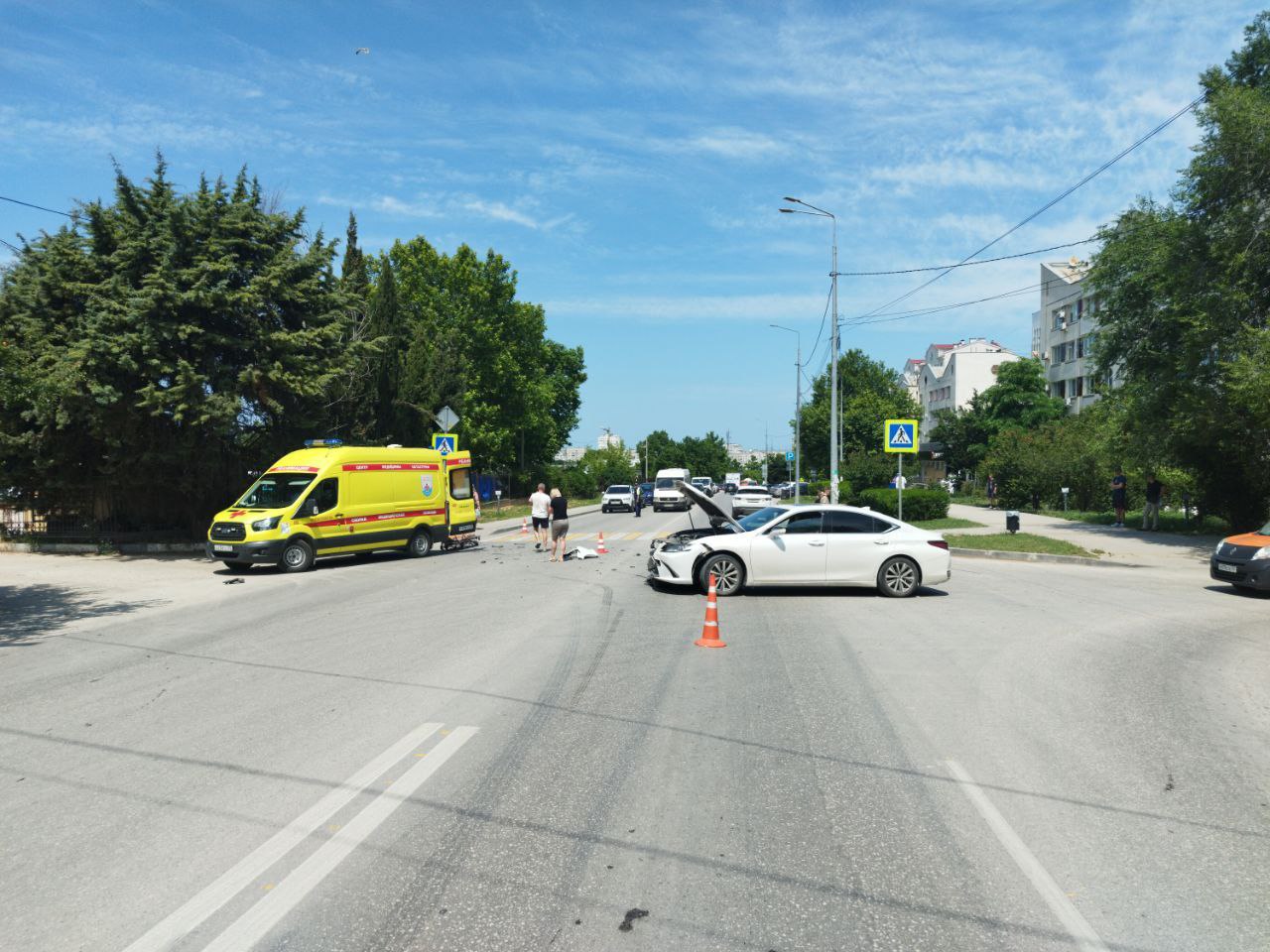 В Севастополе произошло ДТП с участием велосипедиста
