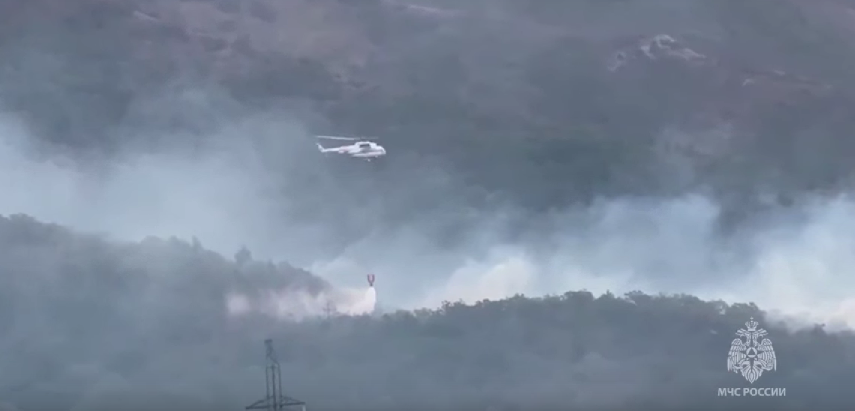 Для тушения масштабного лесного пожара в Геленджике направлен самолет