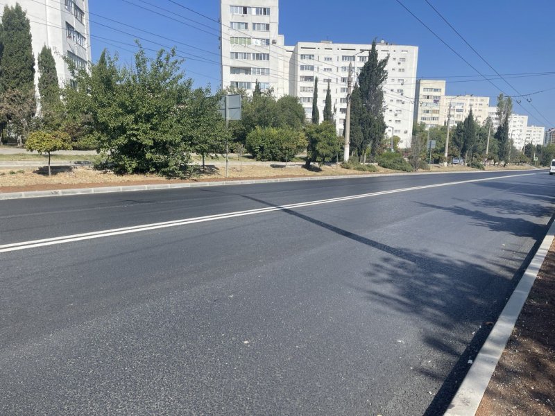 В Севастополе отремонтировали дорогу по улице Вакуленчука