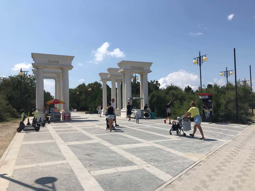 В Севастополе дорогу возле набережной в парке Победы сделают пешеходной зоной