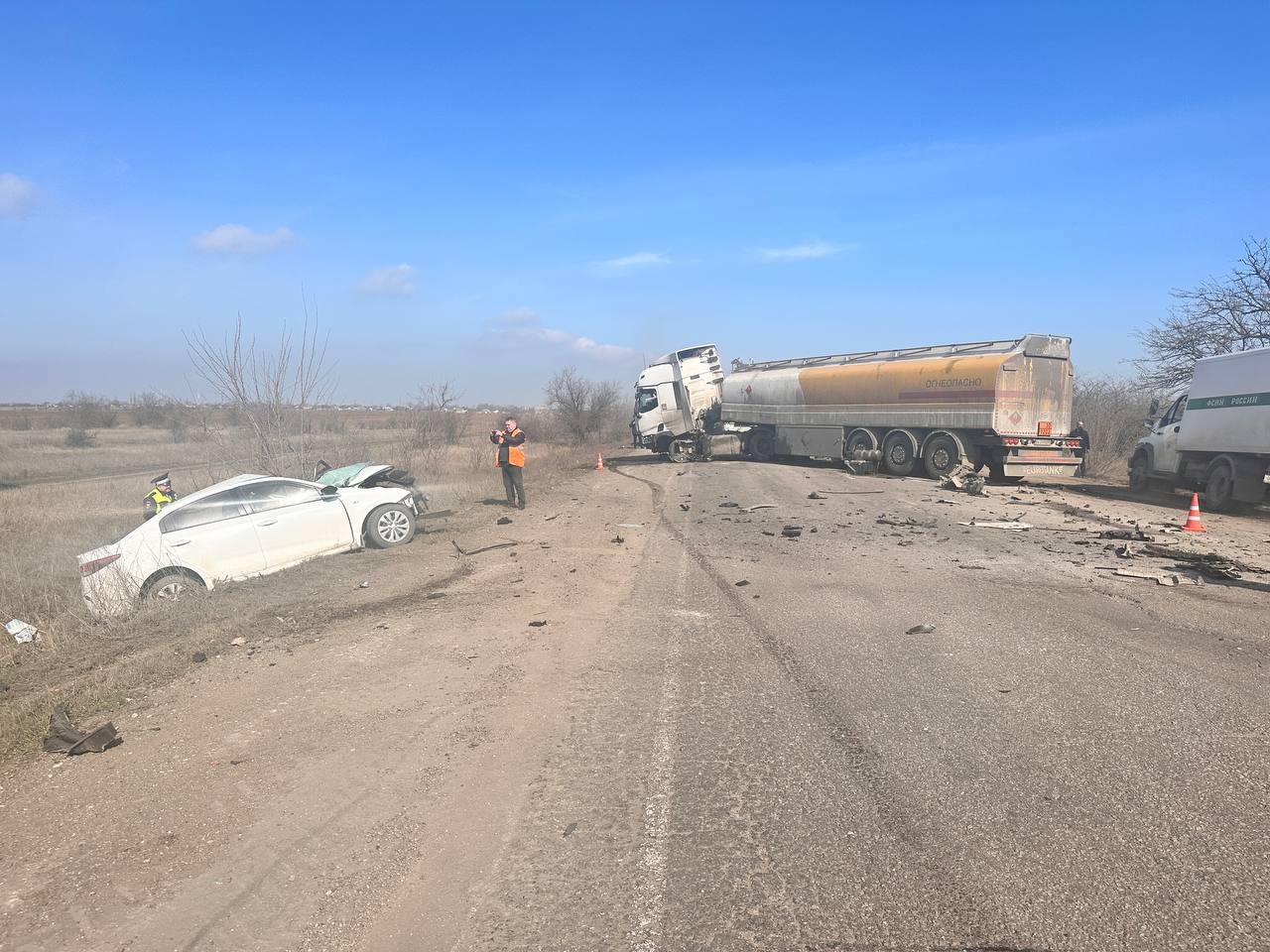 В ДТП на севере Крыма погиб водитель иномарки