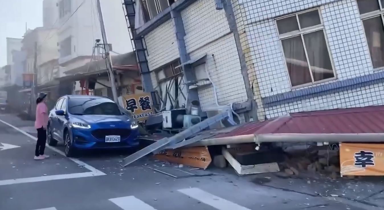 На Тайване произошло мощное землетрясение