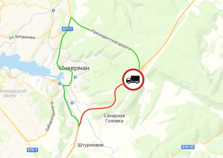 В Севастополе участок трассы «Таврида» закроют для грузовиков