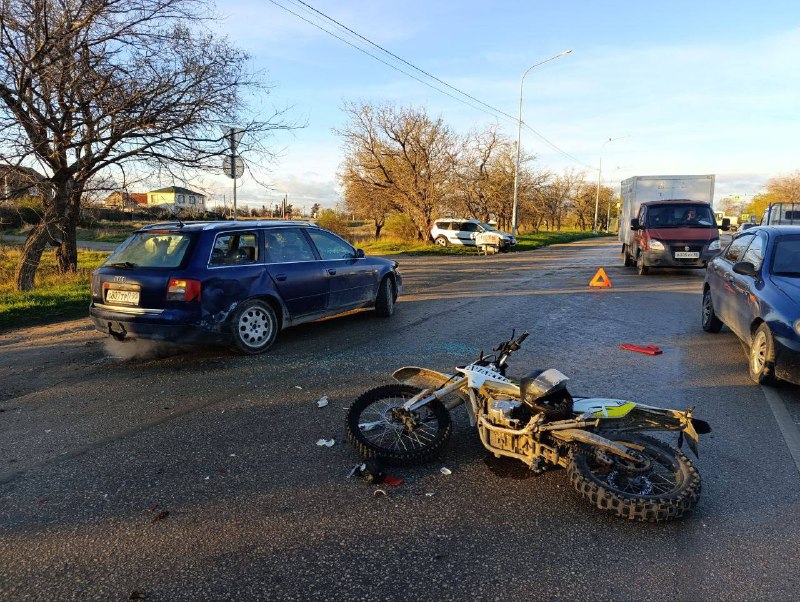 В Севастополе мотоциклист в результате ДТП был госпитализирован в больницу с травмами