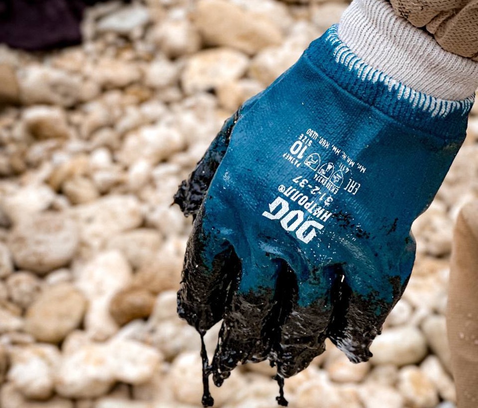 С начала работ на побережье Кубани и Крыма собрали 185 тыс. тонн замазученного грунта: как прошла утилизация