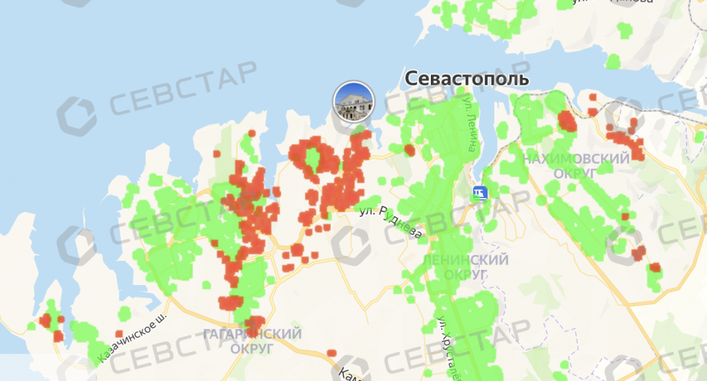 В Севастополе ночью произошло кратковременное отключение электричества