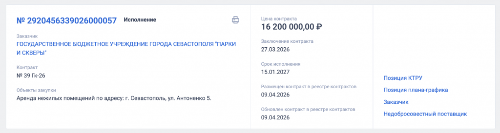 Севастопольские «Парки и скверы»: помещения новые, «схемы» старые