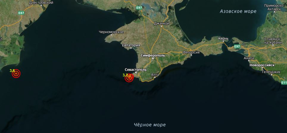 Пять подземных толчков: у берегов Севастополя произошло землетрясение