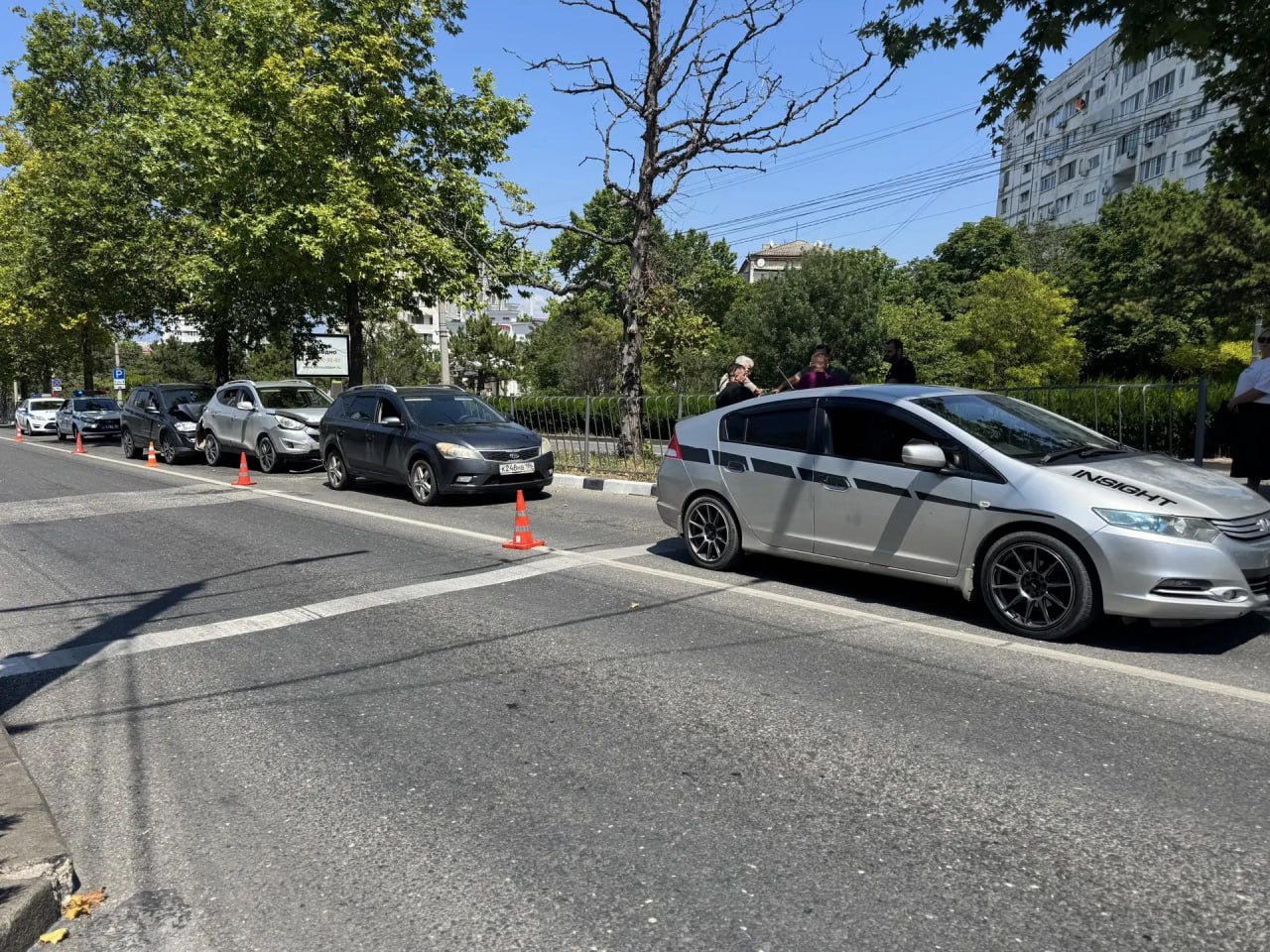 В Севастополе произошло ДТП с участием четырех автомобилей