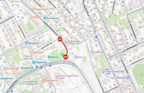 В Севастополе на улице Карантинной до 1 июля 2027 года ограничат движение транспорта