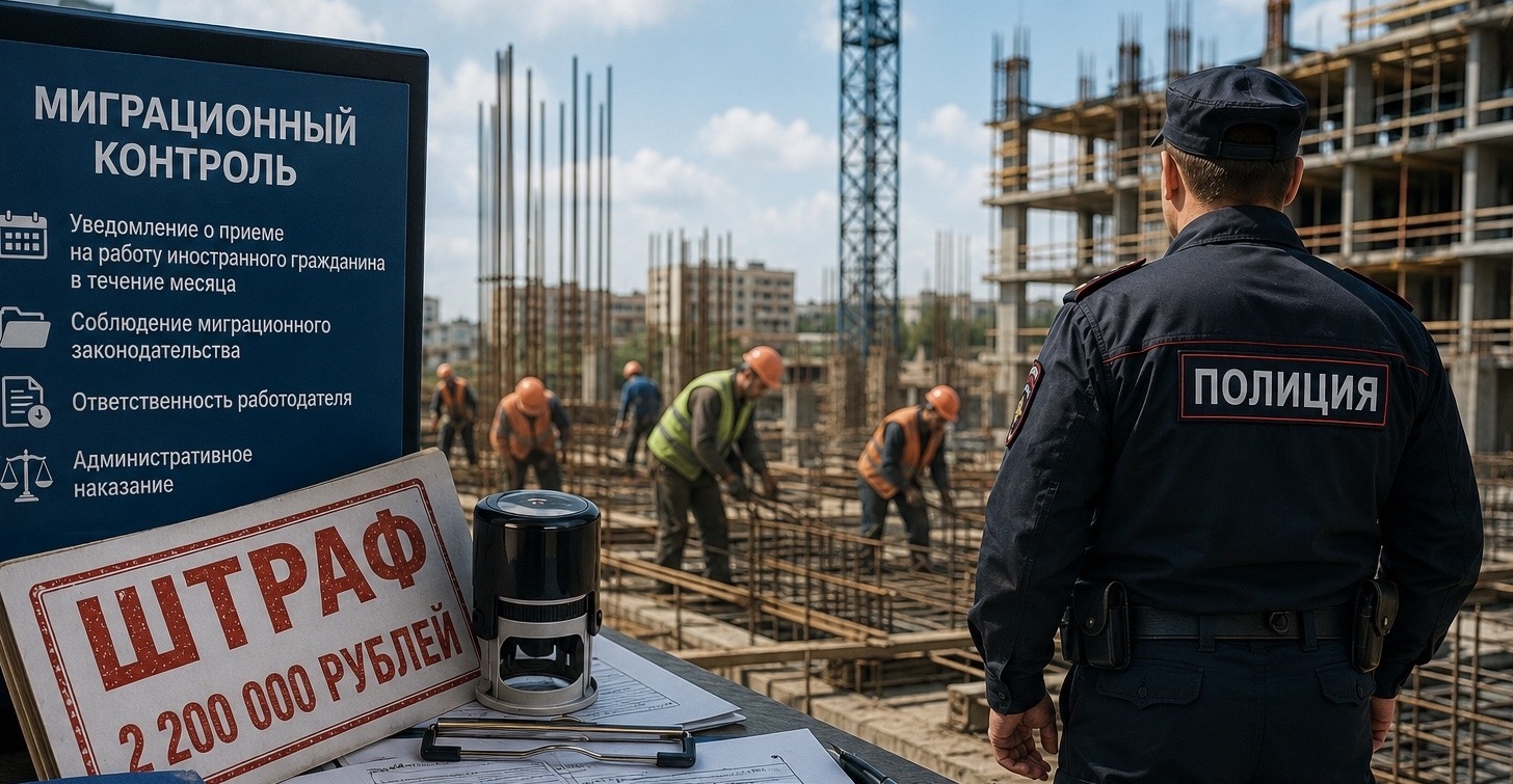 Строительная компания в Крыму оштрафована на 2,2 млн руб. за нарушения миграционного законодательства