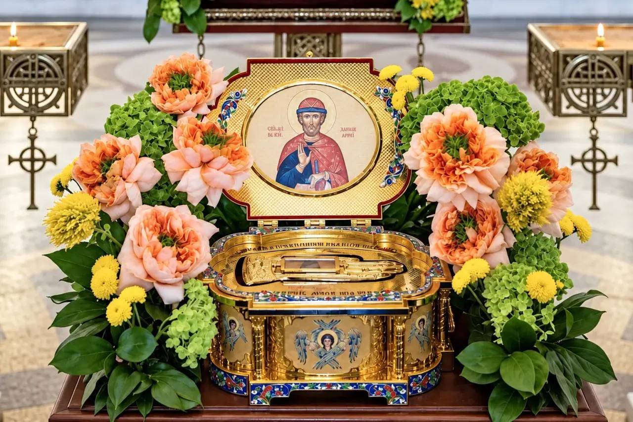 В Севастополе в Херсонесский монастырь доставили мощи Дмитрия Донского