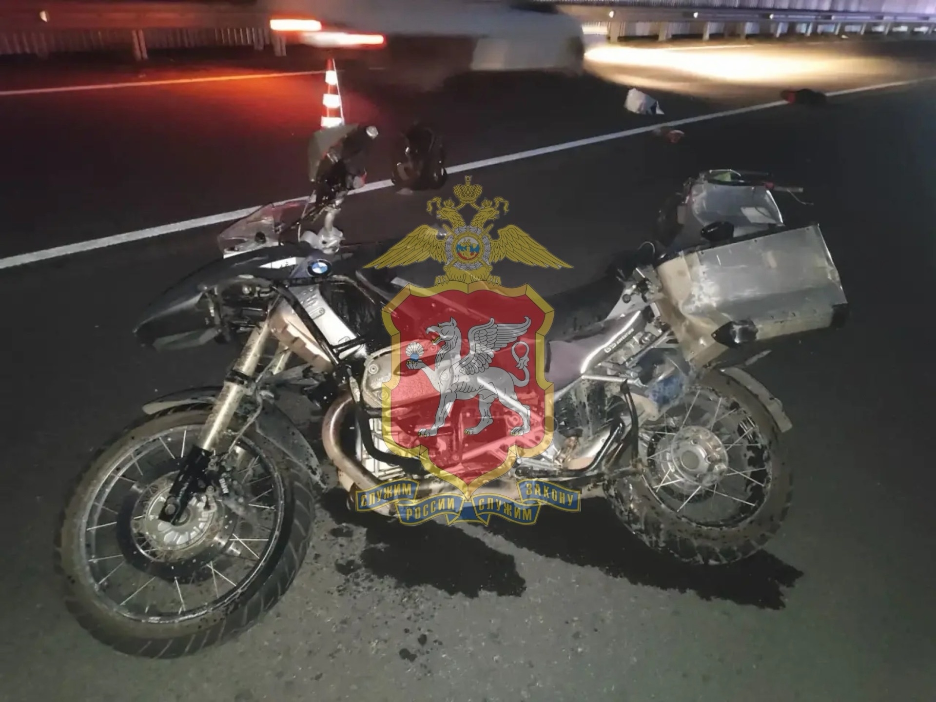 Влетел в ограждение: на участке дороги у Крымского моста погиб мотоциклист